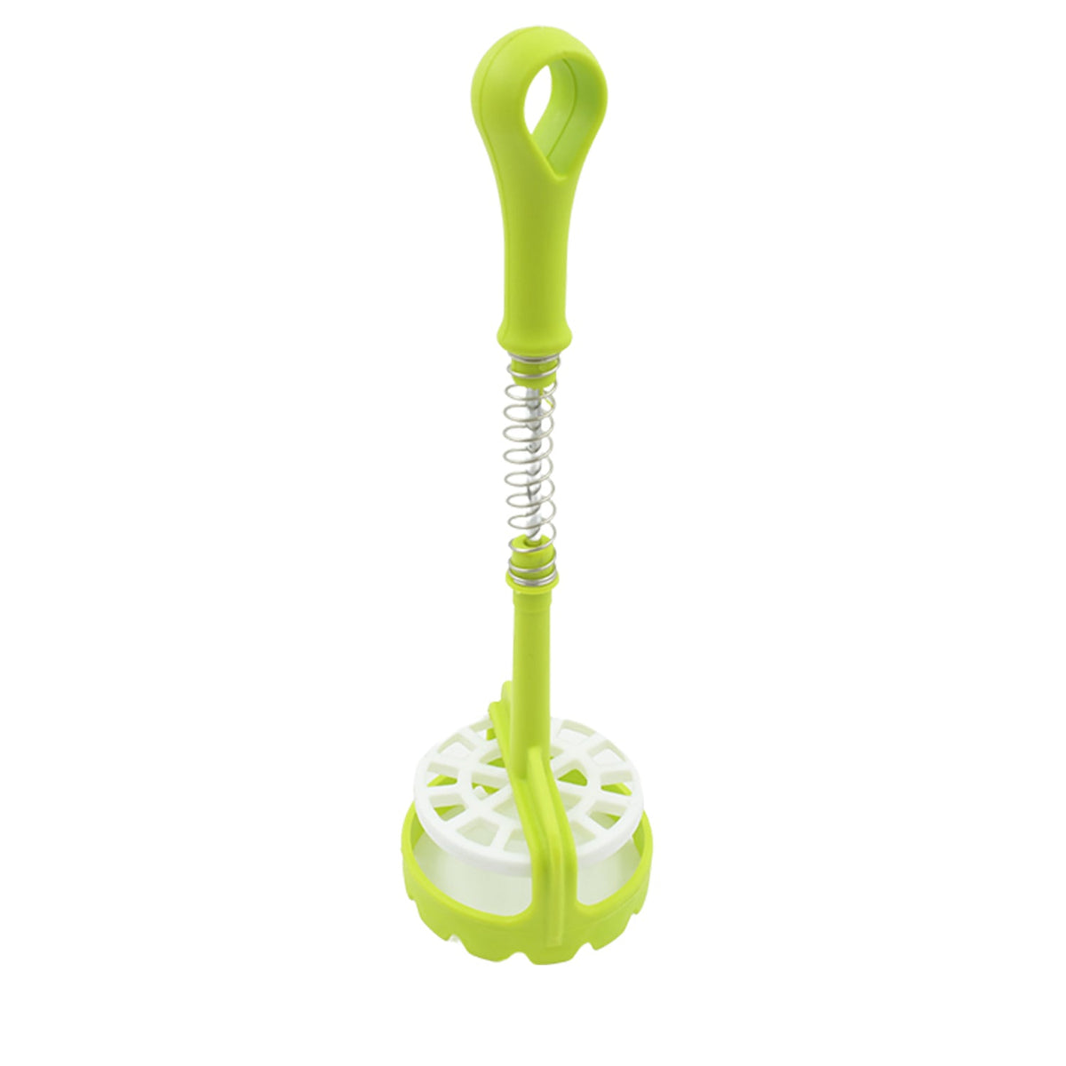 Potato Masher – One-Handed Spring Press with Comfort Grip – detail view