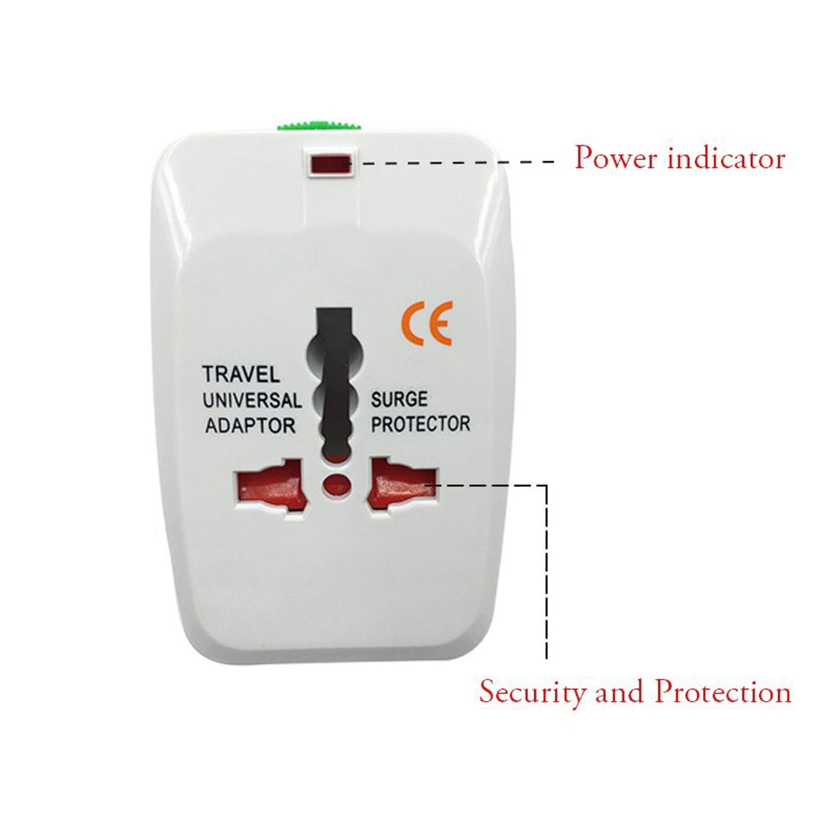 Universal Travel Adapter – All-in-One Worldwide Plug – detail view
