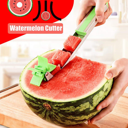 Watermelon Cutter – Stainless Steel Windmill Slicer – detail view