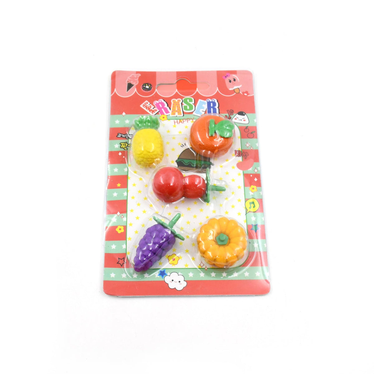 Fancy Erasers for Kids – 3D Mix Design Colorful set – view 6