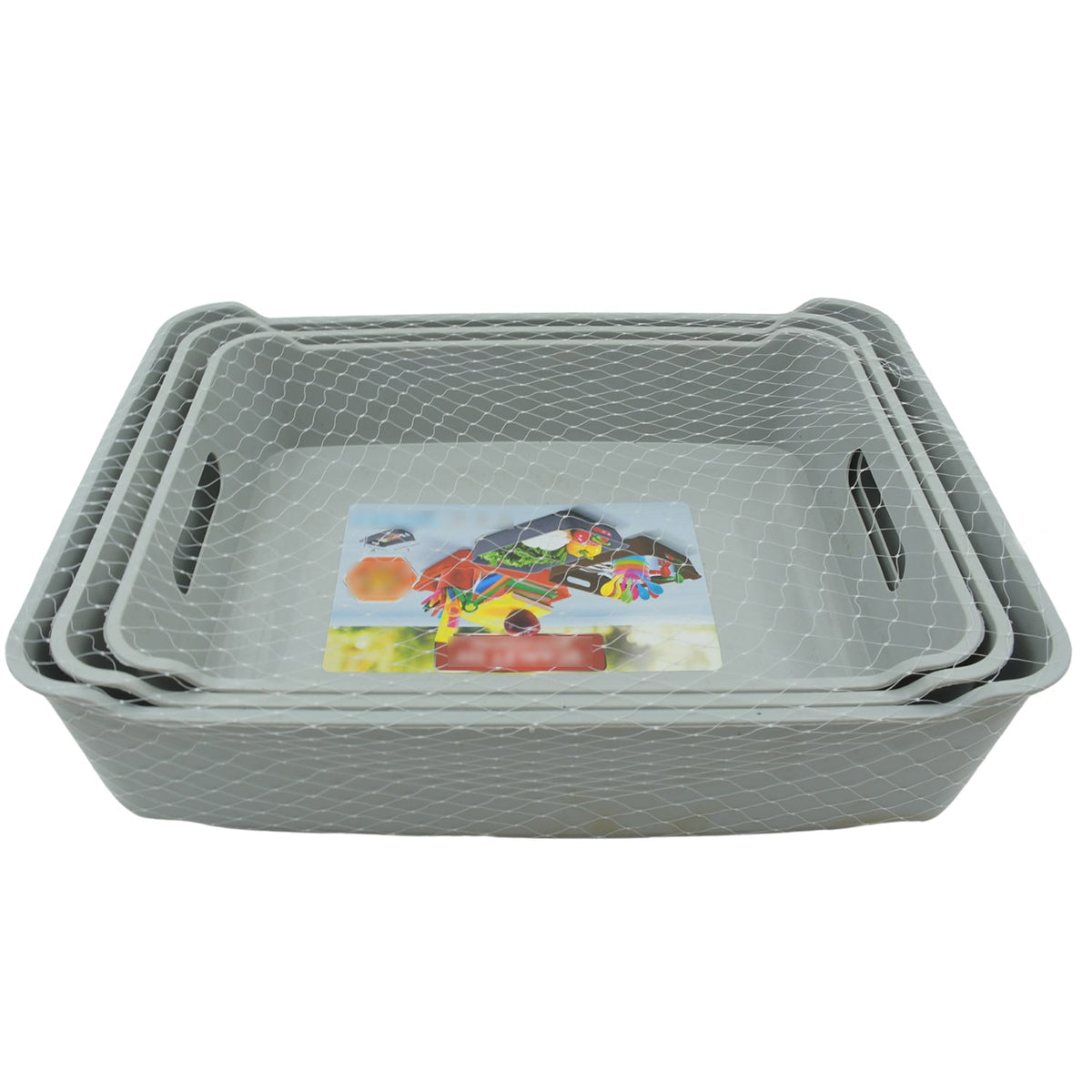 Plastic Storage Tray set of 3 – Multi-Purpose Organizer – view 7