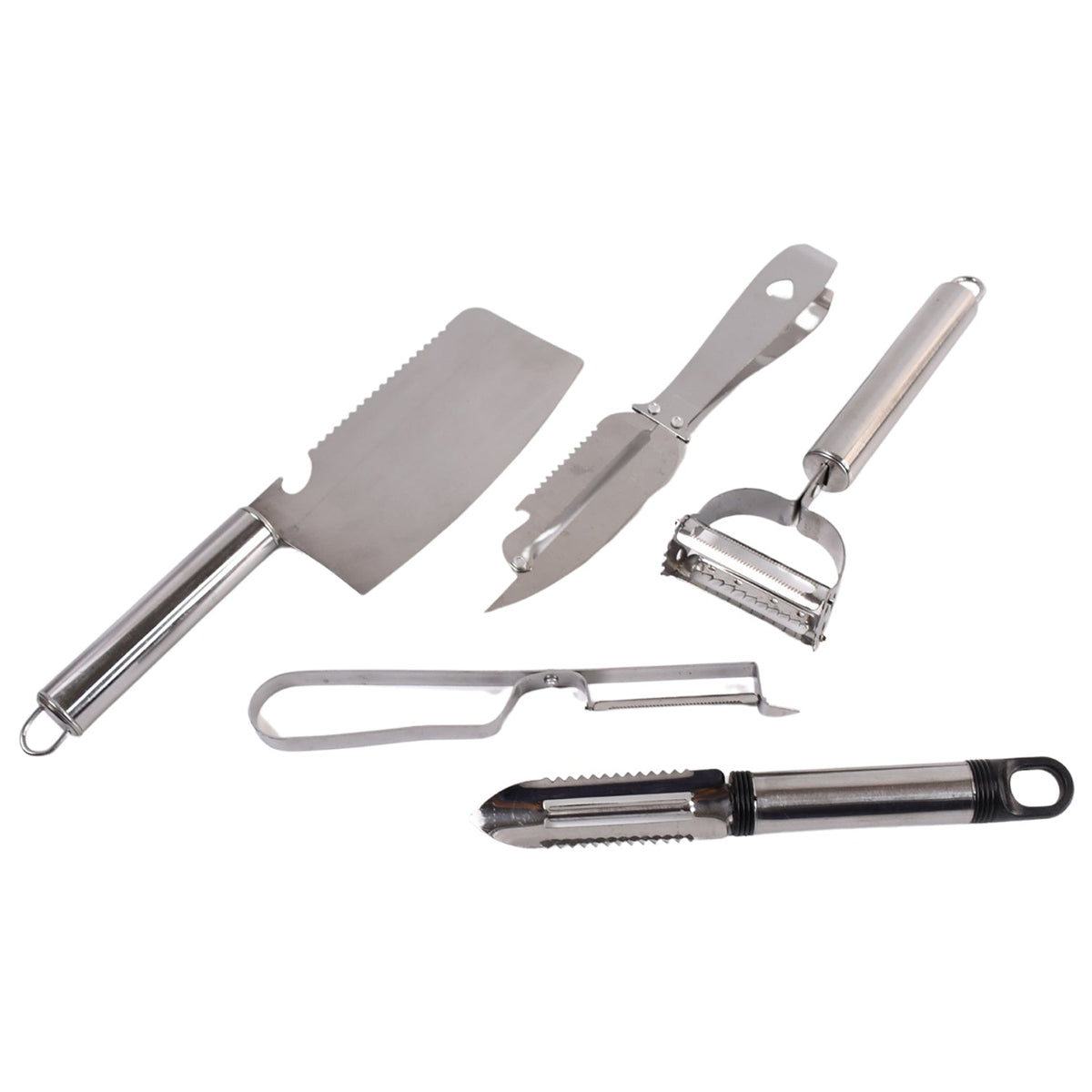 Stainless Steel Kitchen Gadget set – 5-Pc Peeler, Grater – alternate view