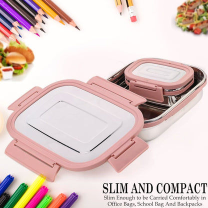 Stainless Steel Lunch Box – Leak-Proof 2PC set – view 6