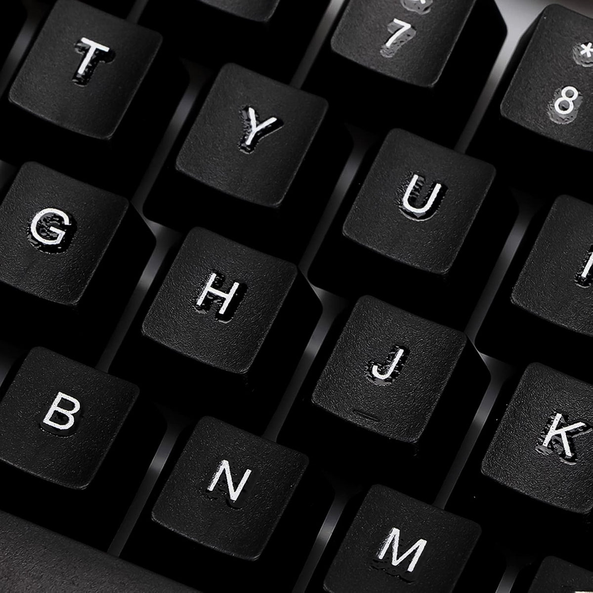 Colorful Backlit Keyboard Mouse set – Ergonomic Wired Combo – close-up