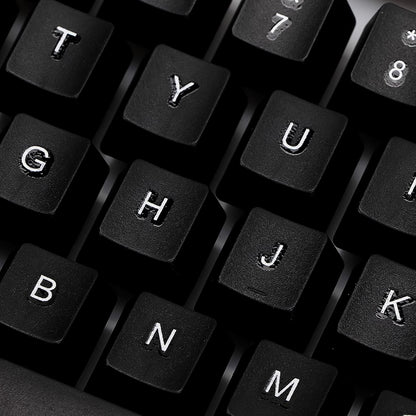 Colorful Backlit Keyboard Mouse set – Ergonomic Wired Combo – close-up