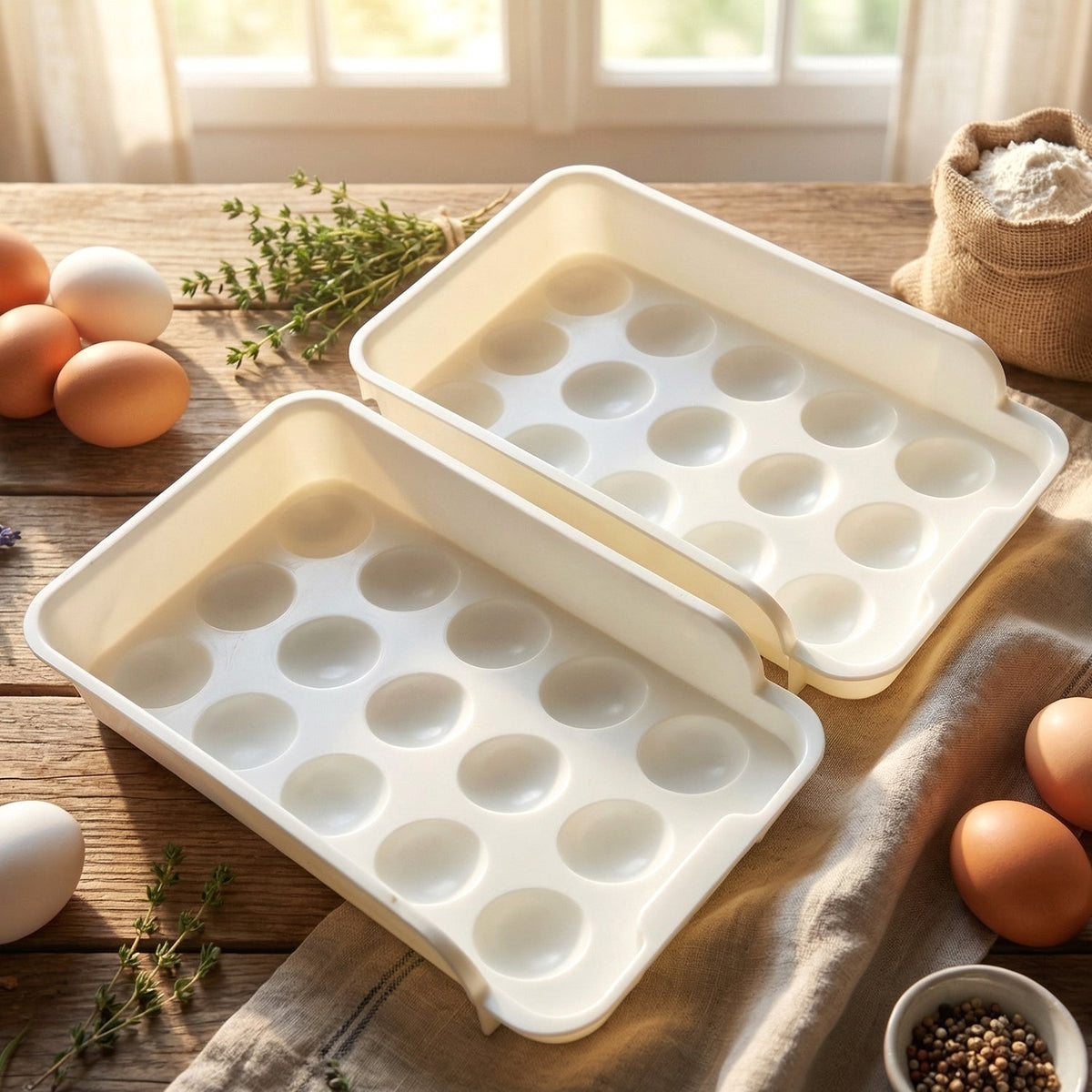 Egg Storage Tray – Space-Saving and Durable Refrigerator – view 7