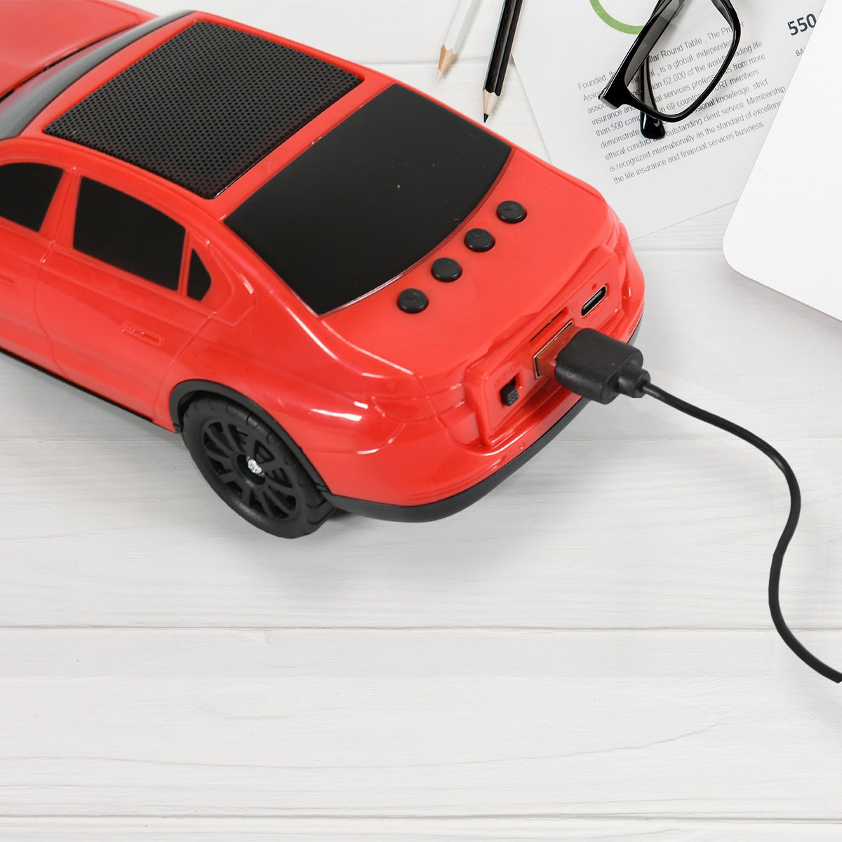Car Shape Wireless Speaker – Portable Bluetooth FM Radio – view 8