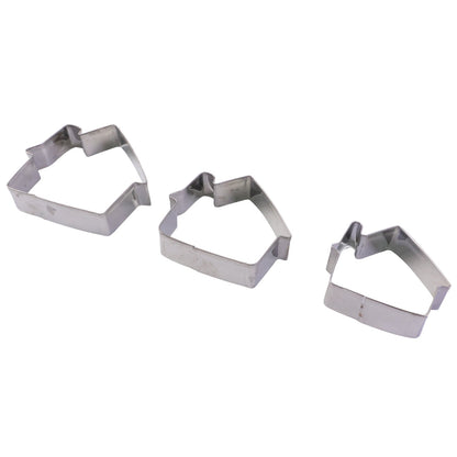 Stainless Steel House Shape Cookie Cutter set – 3 Durable – alternate view