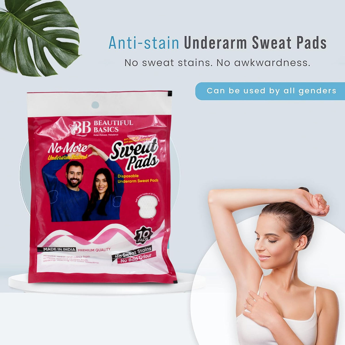 Underarm Sweat Pads – Disposable, Absorbent – view 6