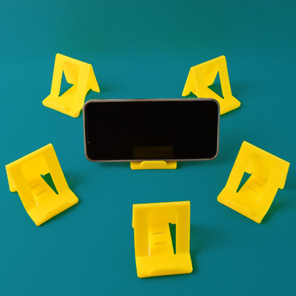 Plastic Mobile Phone Stand – Adjustable Foldable 6-Piece set