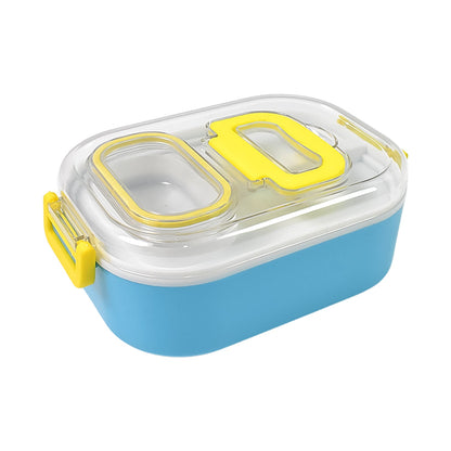 Kids Lunch Box – Durable Plastic with Spoon & Fork – alternate view