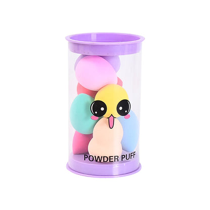 Makeup Powder Puff set – Washable Soft Sponges in 8 Colors – detail view