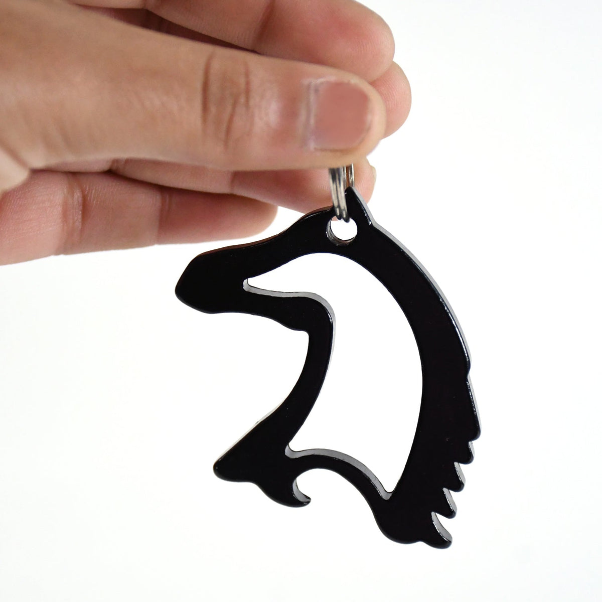 Horse Face Keychain – Durable Metal Equestrian Accessory – view 6