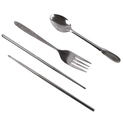 Portable Stainless Steel Cutlery set – Durable 4-Pc Travel – alternate view