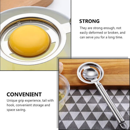 Egg Separator – Stainless Steel Yolk Filter – view 7