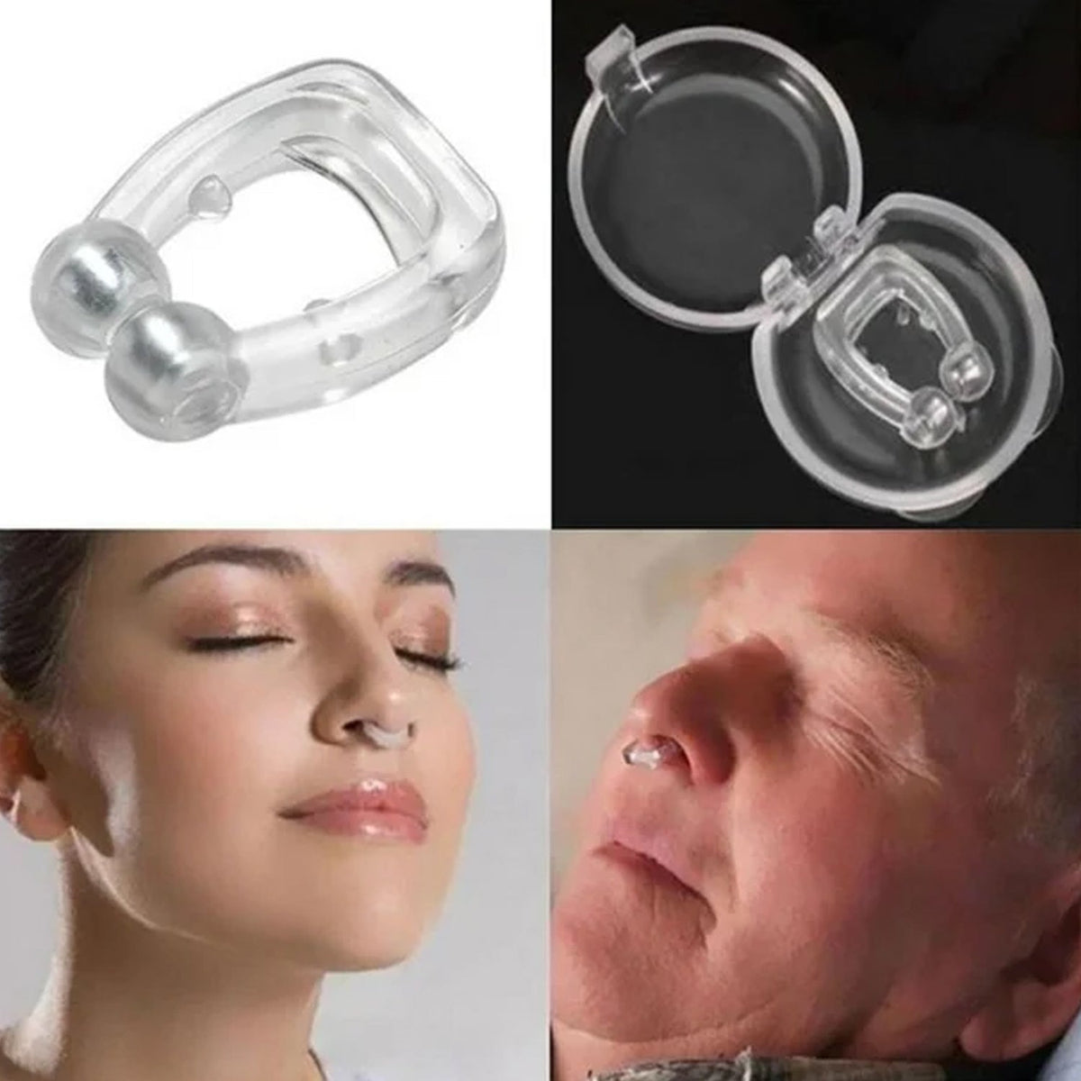 Anti-Snore Nose Clip – Silicone Magnetic Relief for Snoring – side view