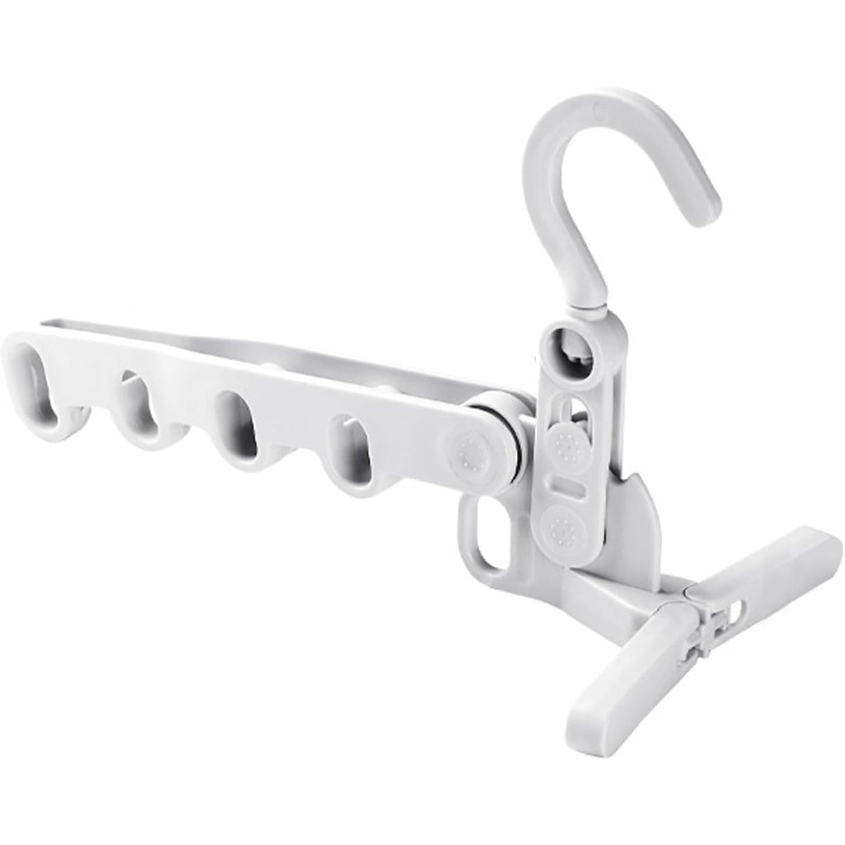 Foldable Clothes Hanger – 5-Hole Space-Saving Travel Rack – alternate view