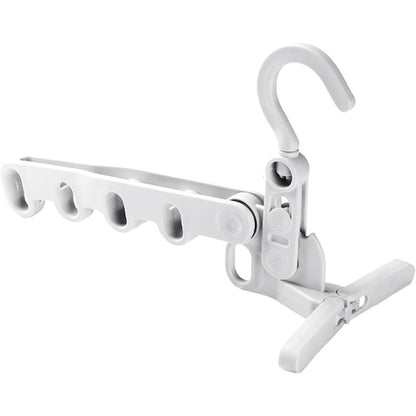Foldable Clothes Hanger – 5-Hole Space-Saving Travel Rack – alternate view
