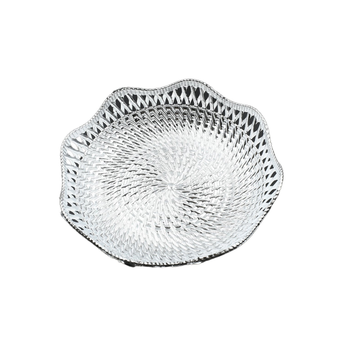 Mukhwas Serving Tray – Durable Plastic, Traditional Round – detail view