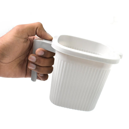 Plastic Bath Mug set – Square, 1000ml (4 Pc) – detail view