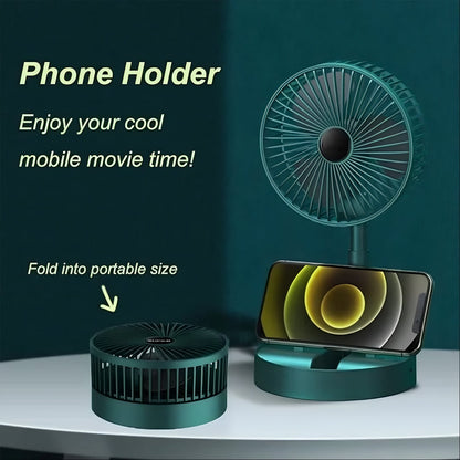 Portable Desktop Fan – Adjustable, Silent, Foldable – view 6