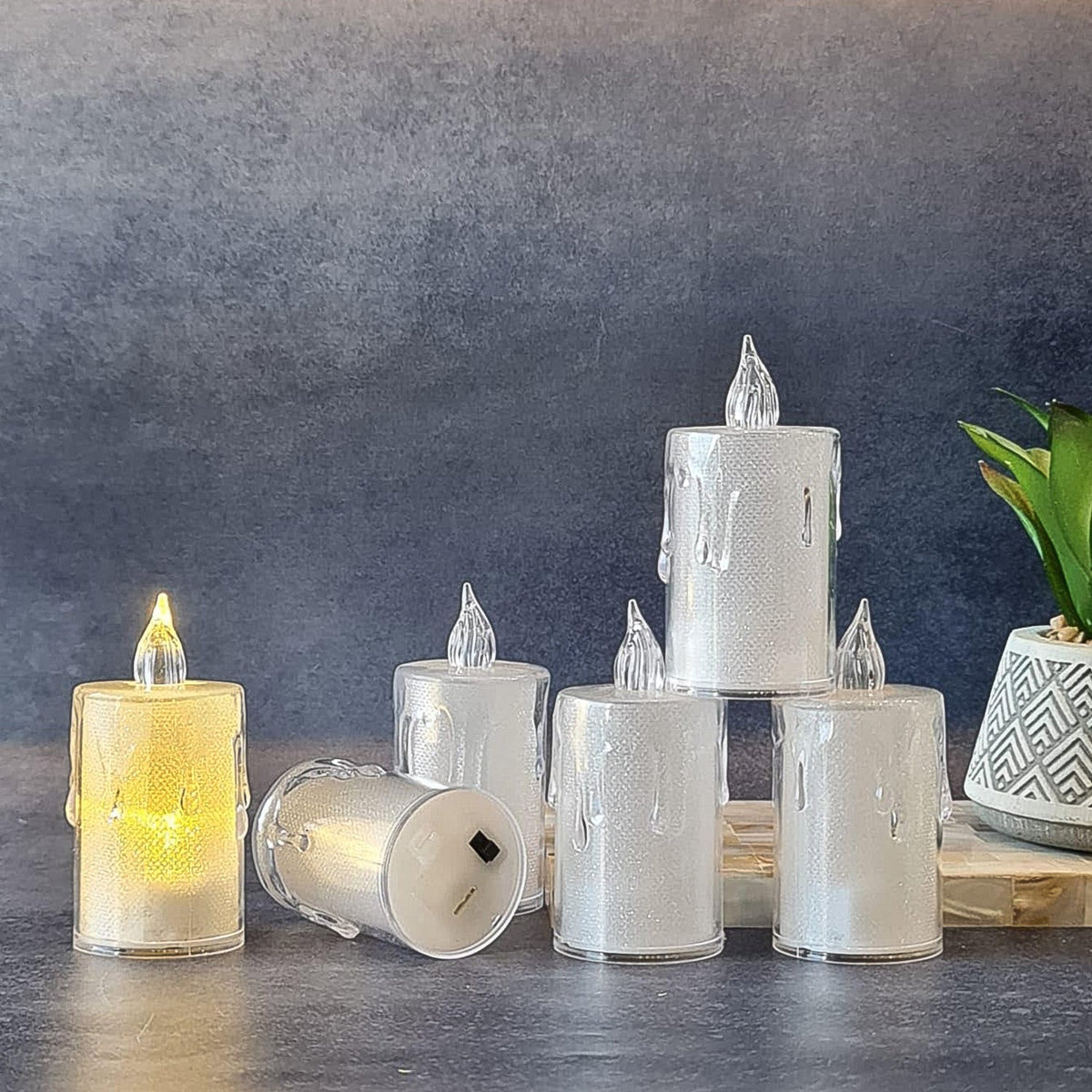 Diwali LED Candle – Crystal Glitter Light for Home Decor – view 7