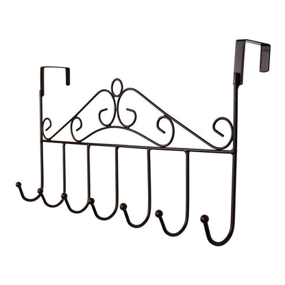 Over Door Hanger Rack – 7 Hooks Metal Organizer – alternate view