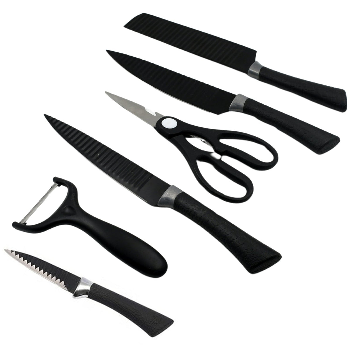 Kitchen Knife set – 6-Pc Professional Steel – close-up