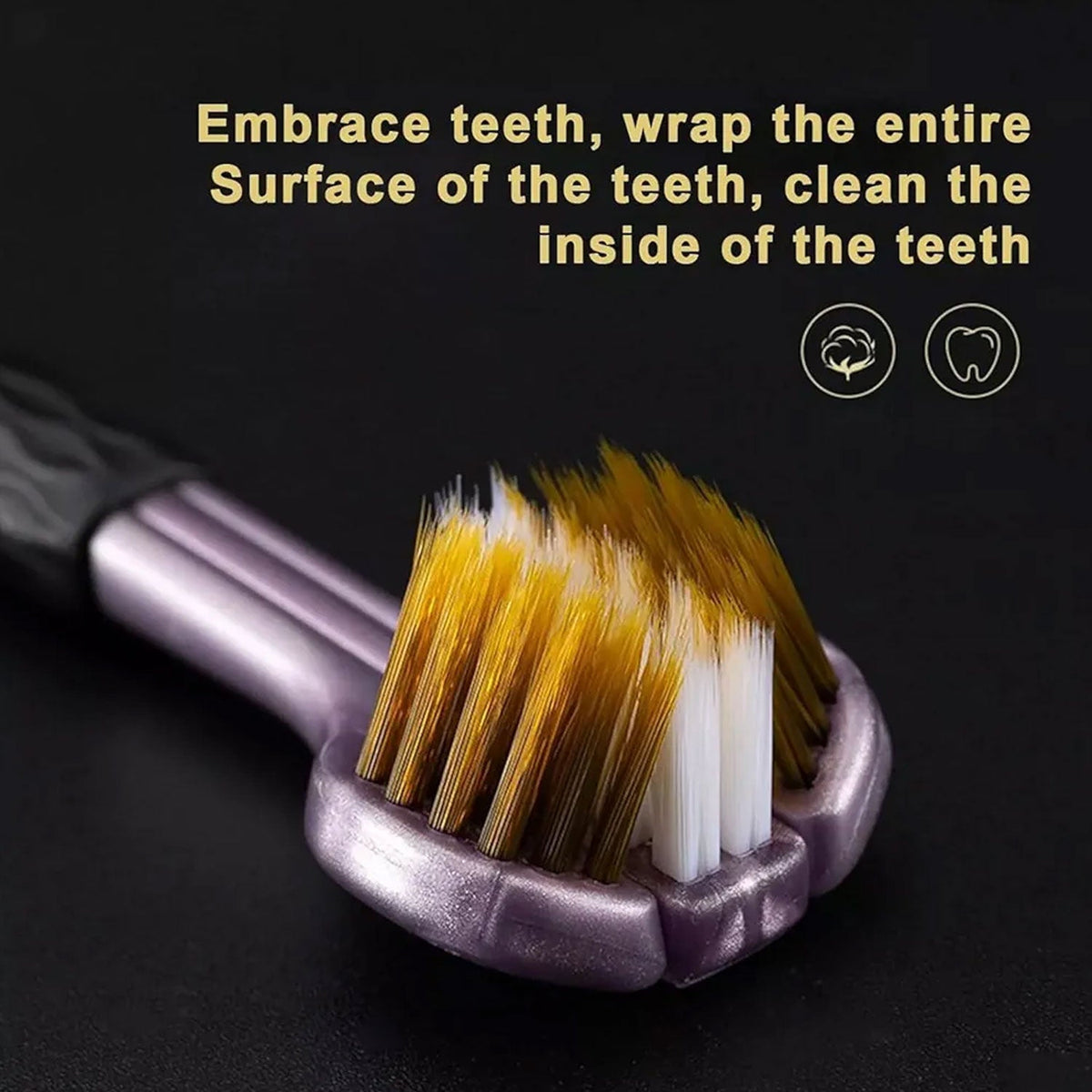 3-Sided Toothbrush – Soft Bristle set for Complete Oral Care – view 7