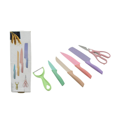 Kitchen Knife set – Professional 6 pc Steel with Storage – view 6