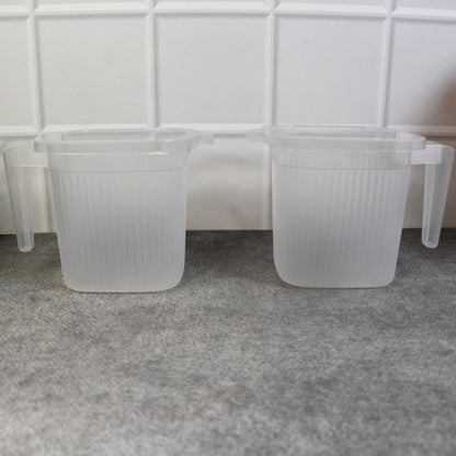 Plastic Bathroom Mugs – Transparent 1000 ml (Set of 4) – view 7