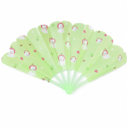 Kawaii Bear Print Folding Hand Fan