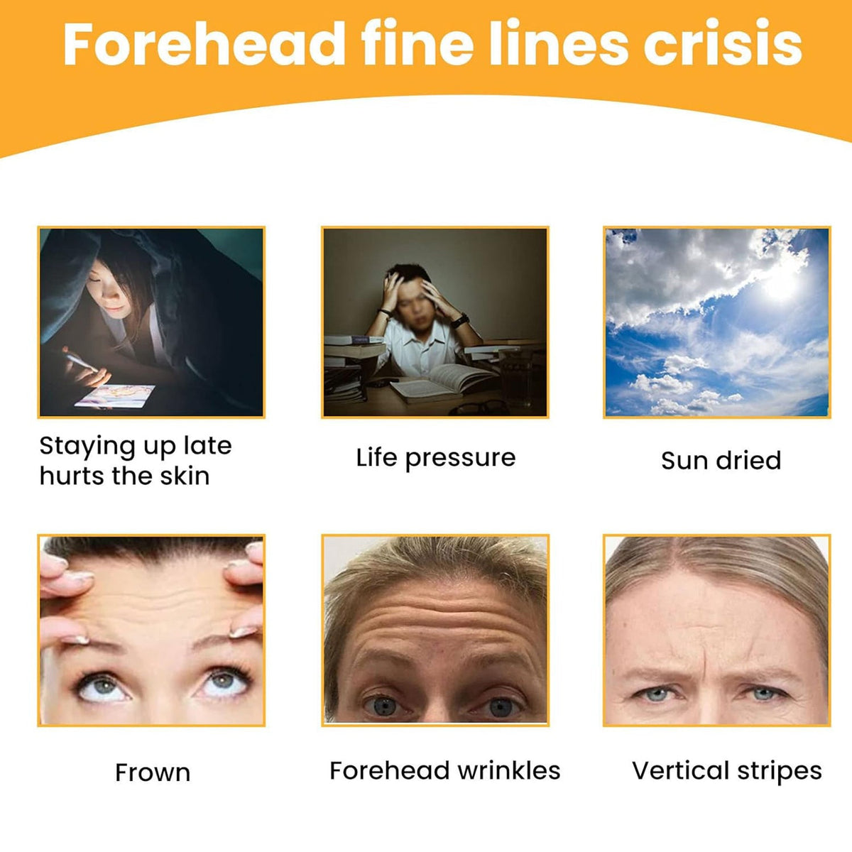 Forehead Wrinkle Patches (10 Pcs) – Anti-Aging Pads – close-up
