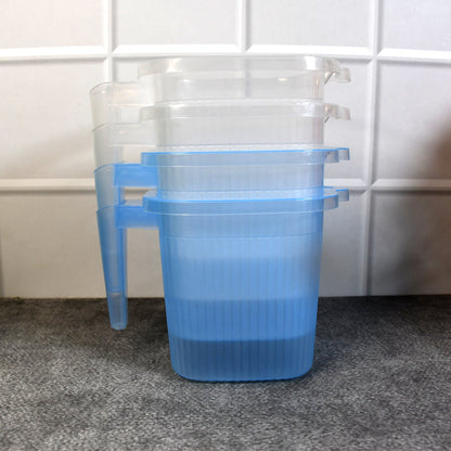 Plastic Bathroom Mugs – Transparent 1000 ml (Set of 4) – view 8