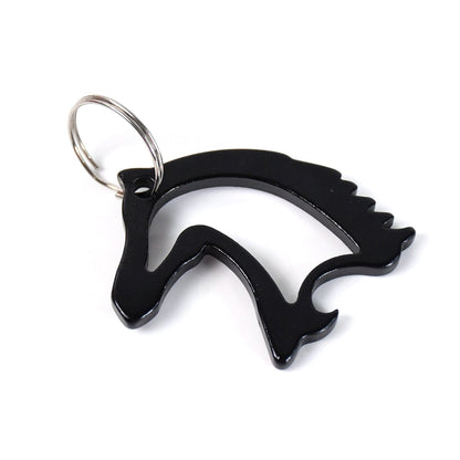 Horse Face Keychain – Durable Metal Equestrian Accessory – alternate view