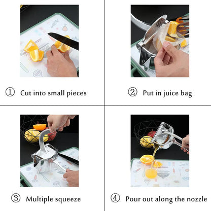 Manual Fruit Juicer – Heavy Duty Aluminium Press – view 6