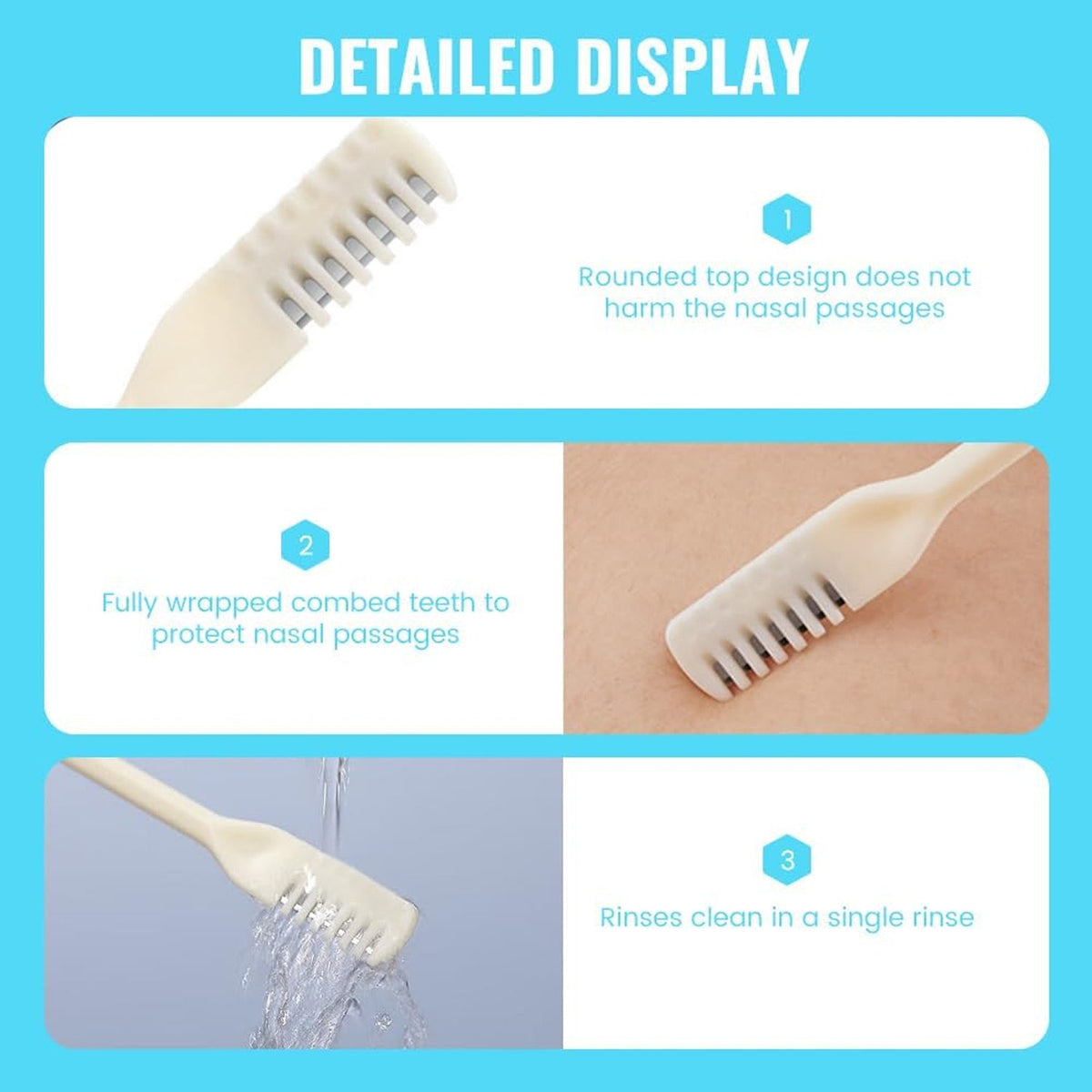 Nose Hair Trimmer – Painless 3-in-1 Grooming Kit – view 6