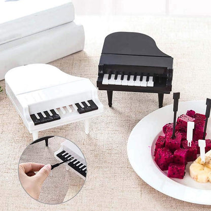 Piano Fruit Forks – 10 pc Decorative Snack set – view 6
