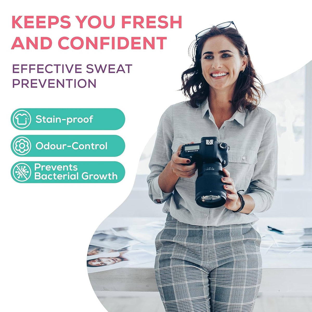 Underarm Sweat Pads – Disposable, Absorbent – close-up