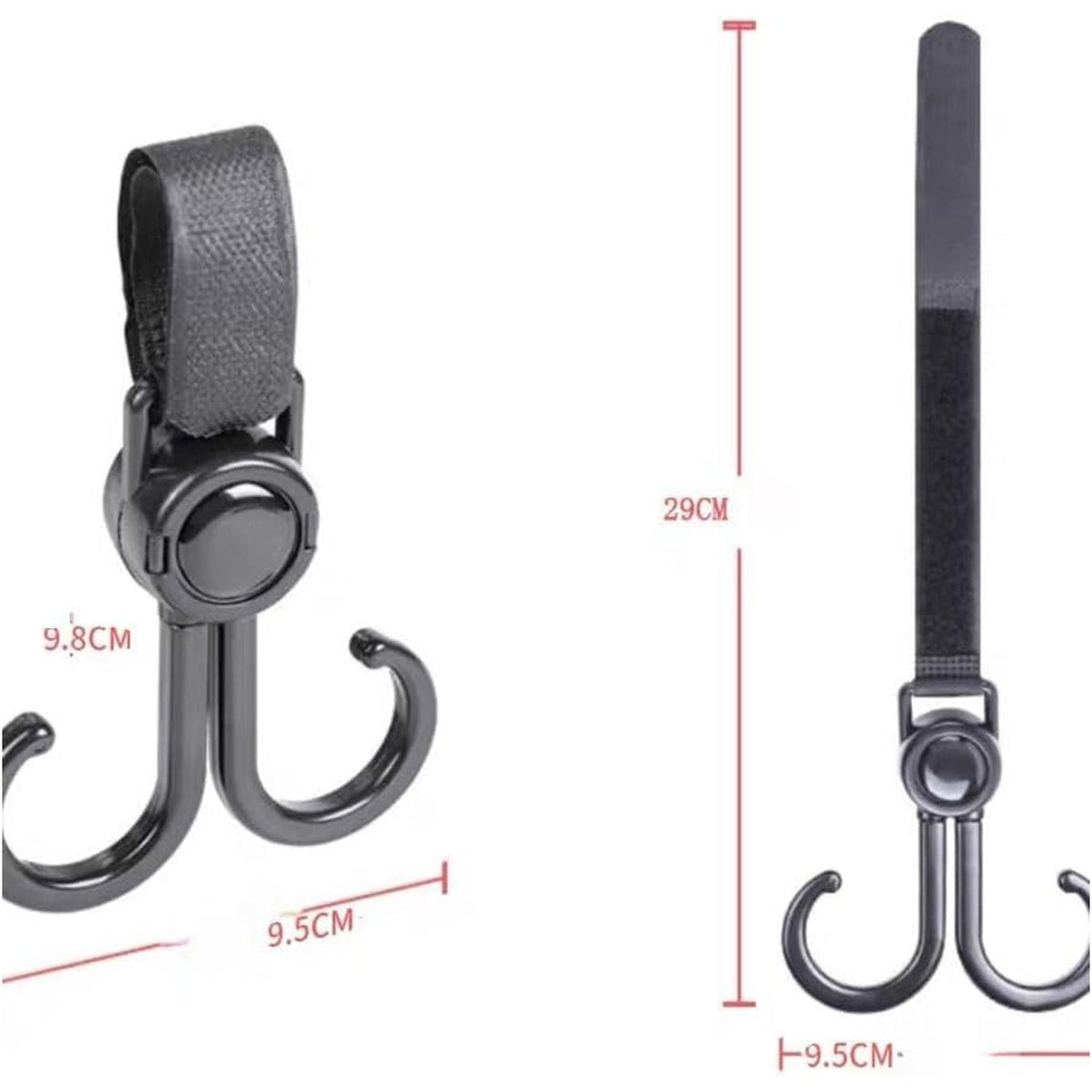 Stroller Hook – 360° Rotating Multi-Purpose Bag Hanger – alternate view