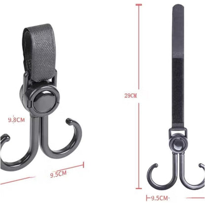 Stroller Hook – 360° Rotating Multi-Purpose Bag Hanger – alternate view