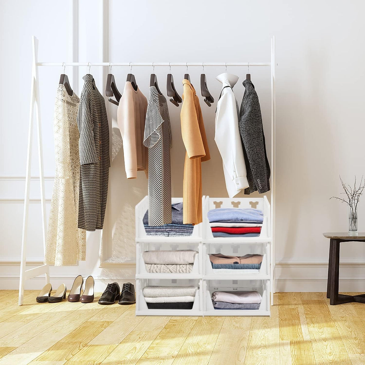 Stackable Storage Organizer – 3 Layer Foldable Utility Cart – view 7