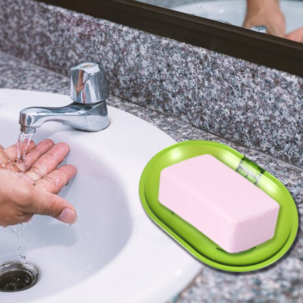 Plastic Soap Dish – Wall Mounted Self-Adhesive – view 11