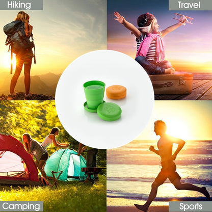 Folding Travel Cup – Collapsible Silicone Tumbler for Kids – detail view