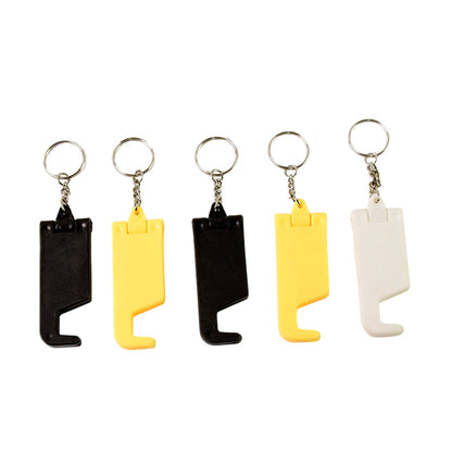 Plastic Keychain Mobile Stand – 2 in 1 Multicolor Phone – view 6