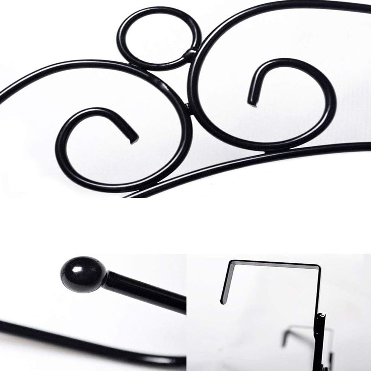 Over Door Hanger Rack – 7 Hooks Metal Organizer – view 6