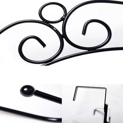 Over Door Hanger Rack – 7 Hooks Metal Organizer – view 6