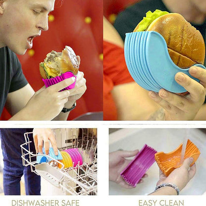 Silicone Burger Holder – Reusable & Mess-Free Snack Grip – view 7