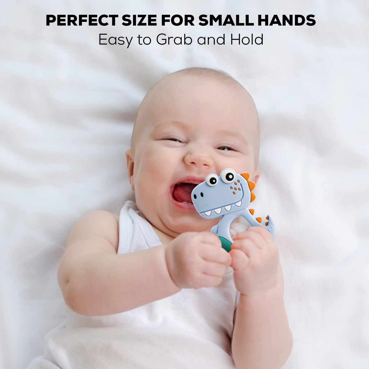 Dinosaur Baby Teether – Soft BPA-Free Silicone – view 6