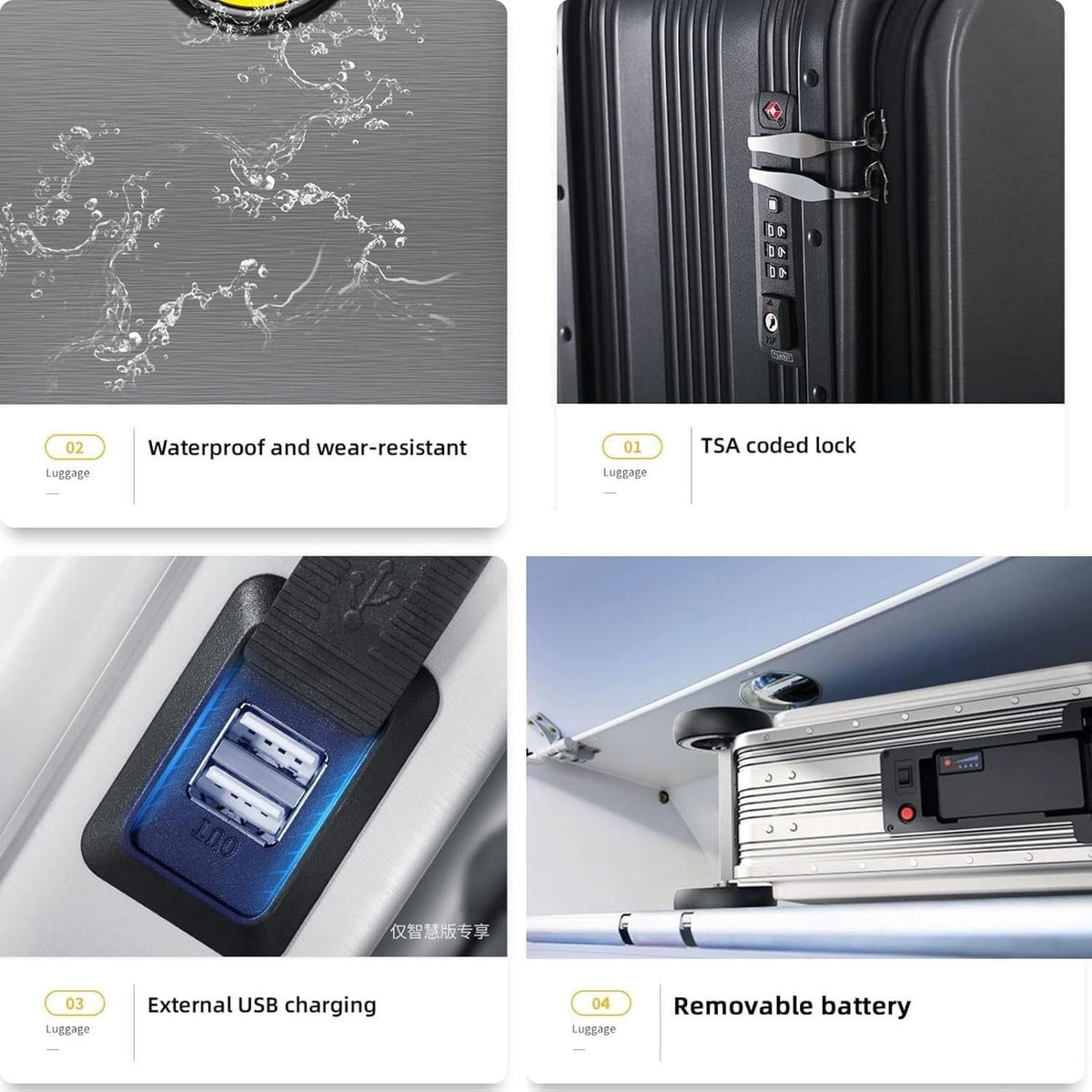 Electric Scooter Suitcase – Rideable Smart Luggage – alternate view